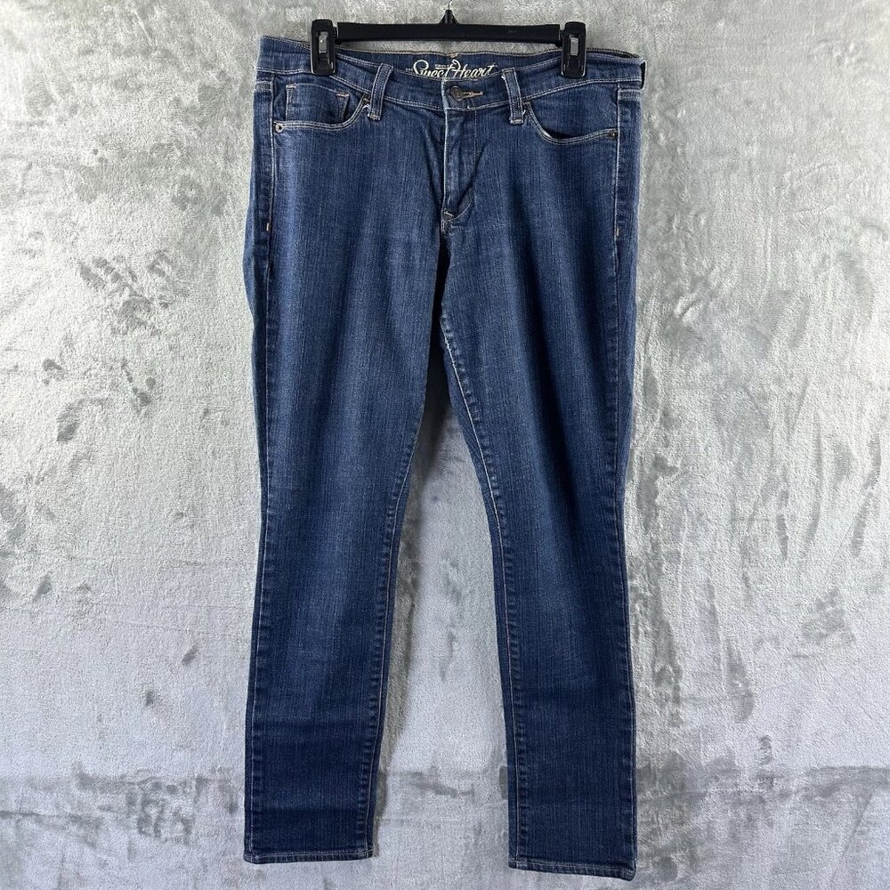 Old Navy Women's Blue Straight-Leg Jeans